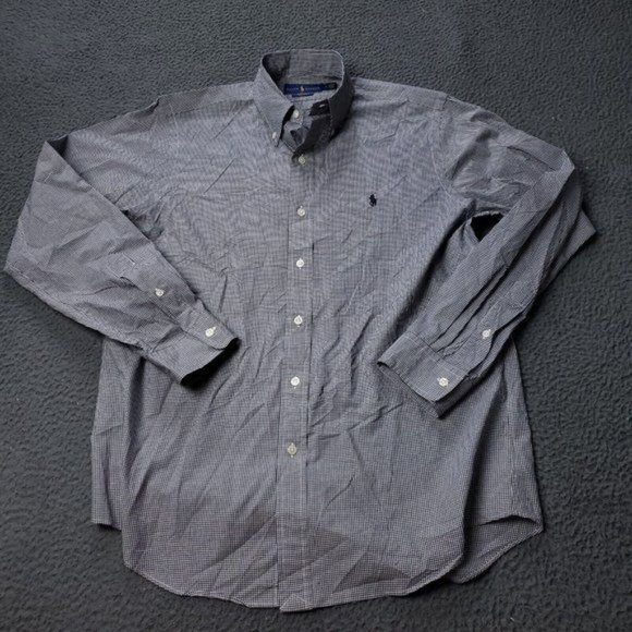 Polo Ralph Lauren Cotton Stretch Check Button Shirt Multicolor Mens M Medium - Picture 1 of 7